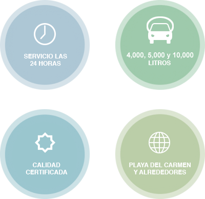 PIPAS DE AGUA EN PLAYA DEL CARMEN